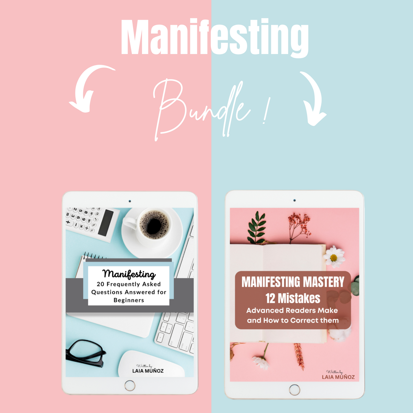 MANIFESTING BUNDLE. Manifesting 20 FAQS Answered for Beginners and 12 Mistakes Advanced Readers Make. This listing contains 2 Ebooks.